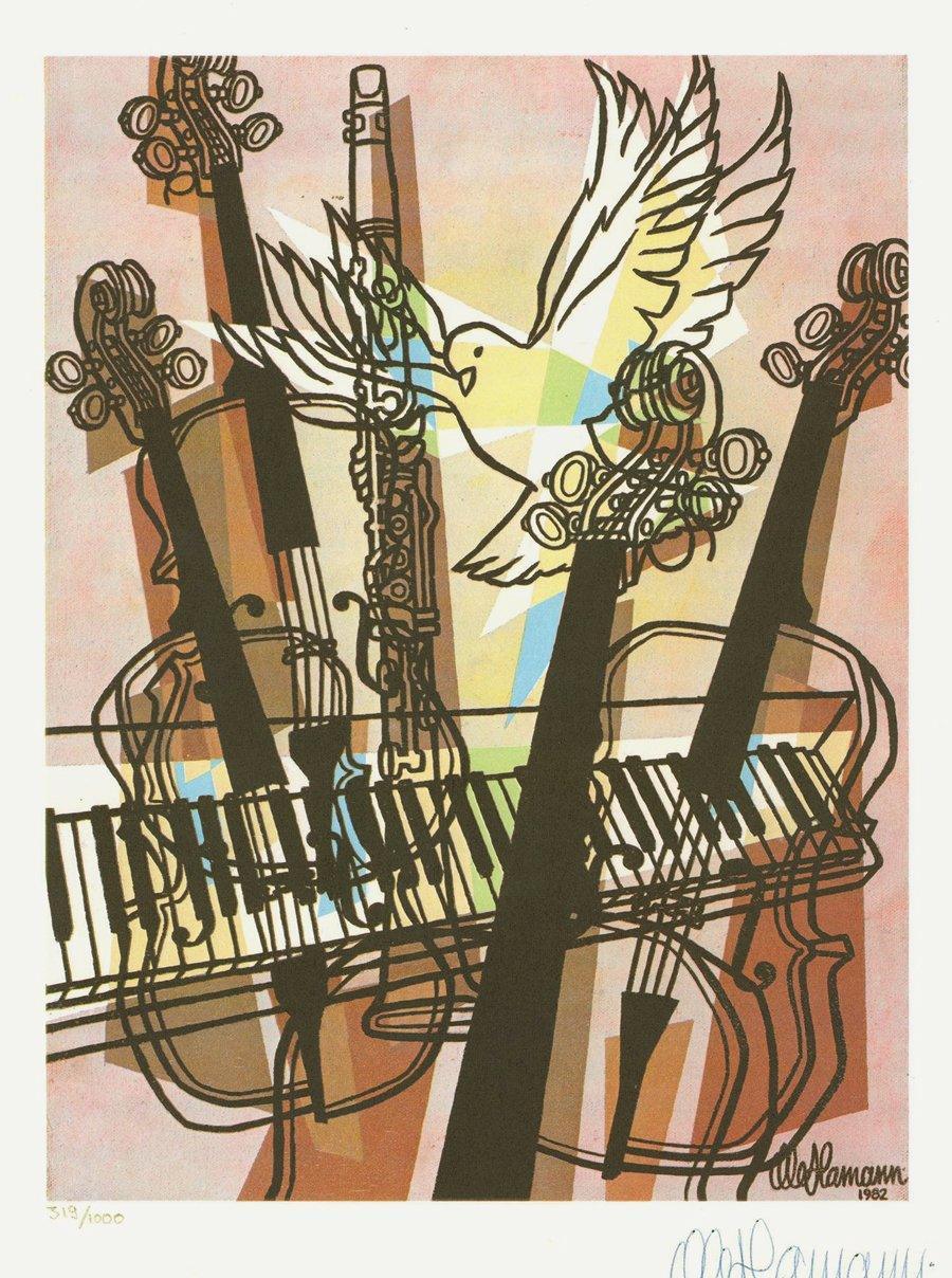 Trade and Development Lithograph | Ole Hamann,{{product.type}}