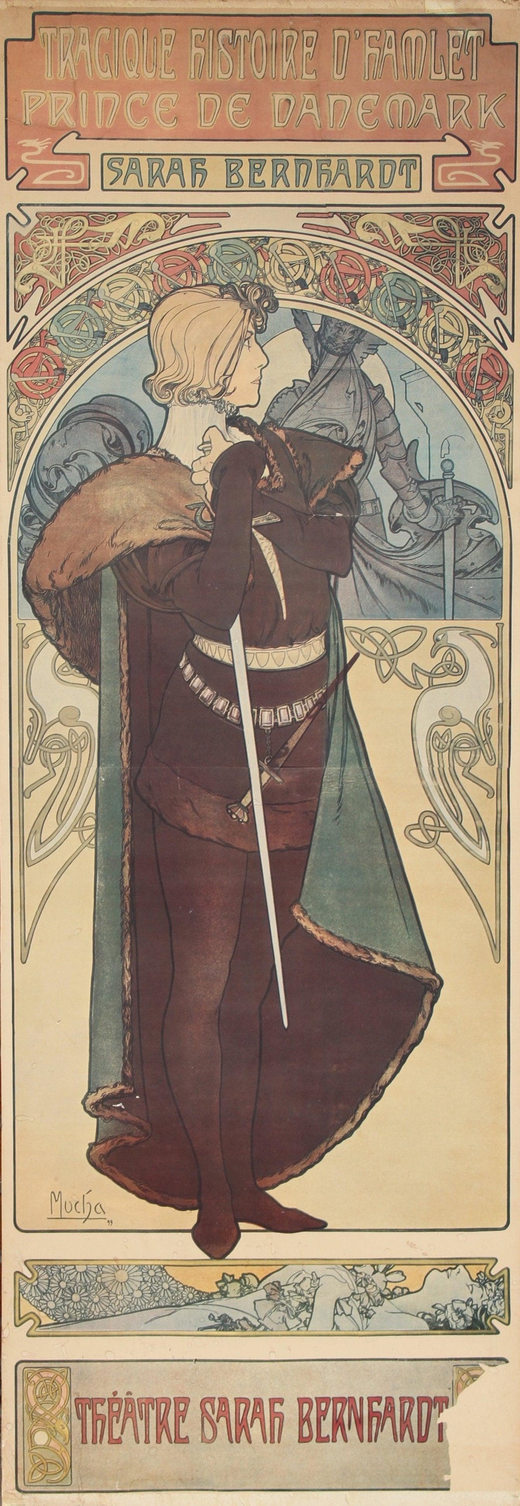 Tragique Histoire d'Hamlet, Prince de Danemark Poster | Alphonse Mucha,{{product.type}}