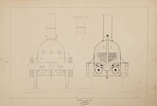 Train Sketch ink | Unknown Artist,{{product.type}}