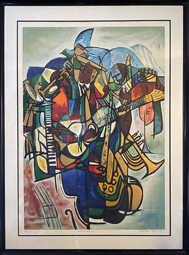 Transcendent of the Blues Screenprint | William Tolliver,{{product.type}}