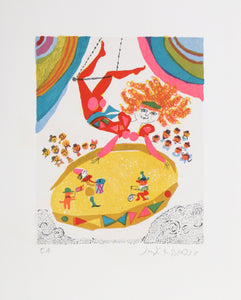 Trapeze Artist from A Little Circus Lithograph | Judith Bledsoe,{{product.type}}