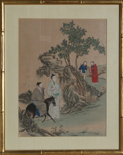 Traveling Up Hill on Donkey Tapestries and Textiles | Unknown, Chinese,{{product.type}}