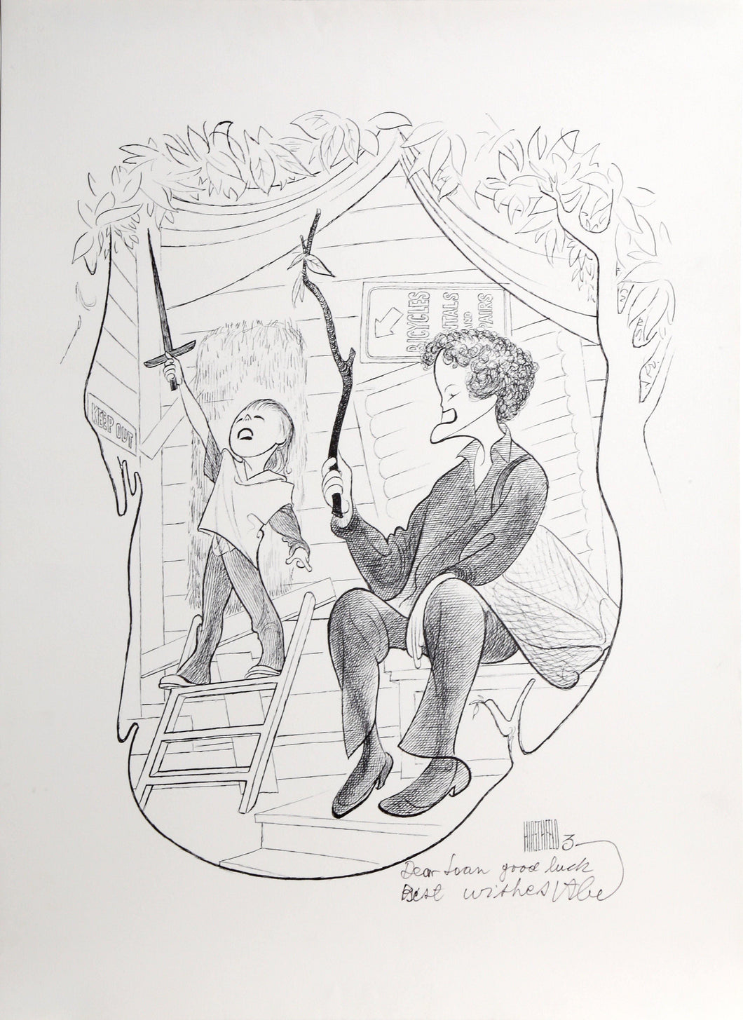 Tree House Lithograph | Al Hirschfeld,{{product.type}}