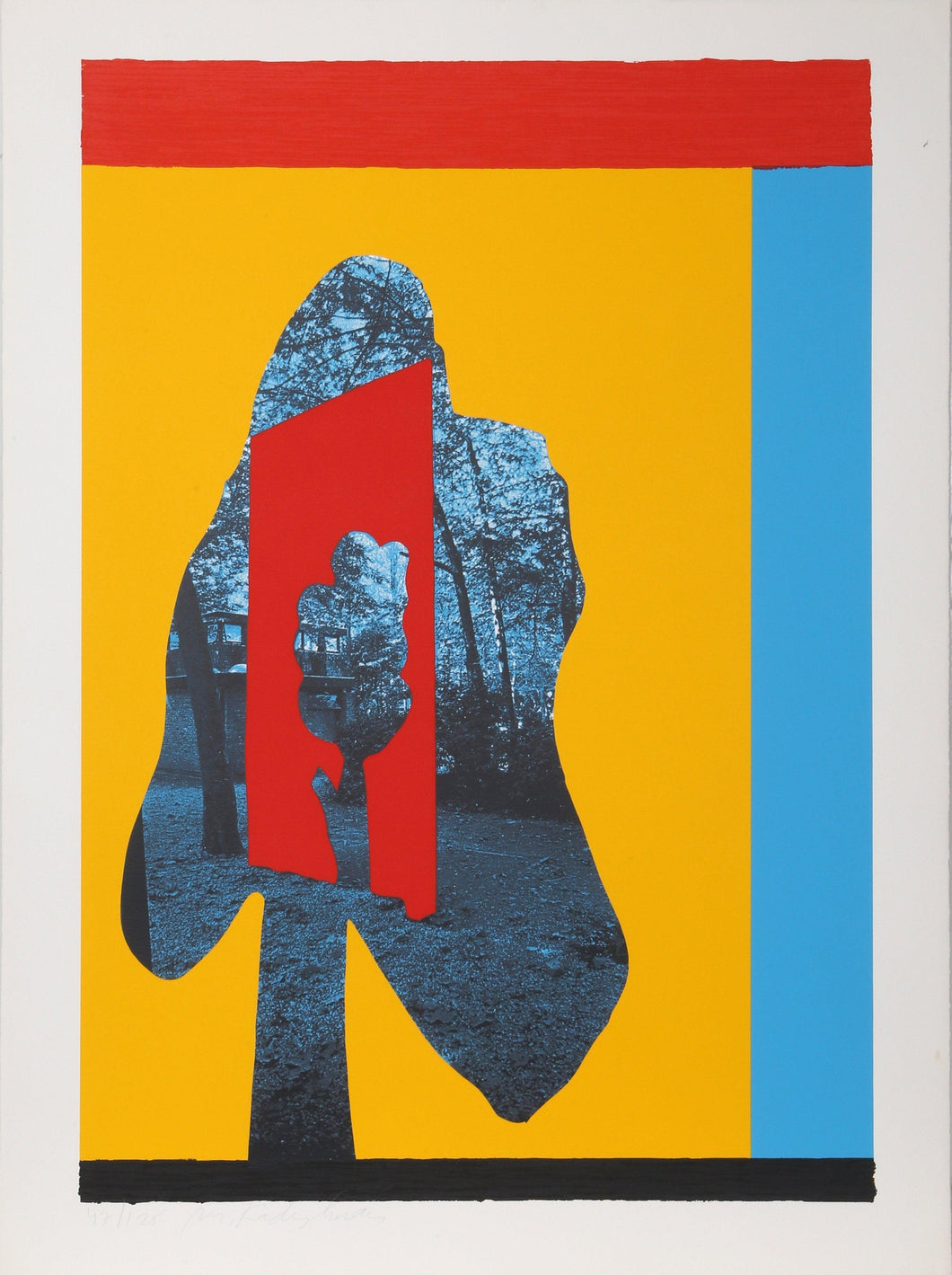 Tree in Tree (Primary) Screenprint | Menashe Kadishman,{{product.type}}