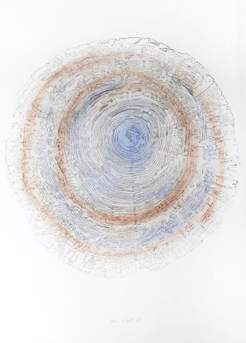 Tree Trunk Series - Blue I Lithograph | Alan Sonfist,{{product.type}}