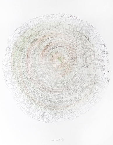 Tree Trunk Series - Green I Lithograph | Alan Sonfist,{{product.type}}