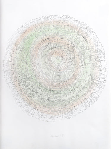 Tree Trunk Series - Green II Lithograph | Alan Sonfist,{{product.type}}