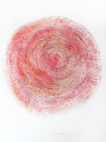Tree Trunk Series - Pink I Lithograph | Alan Sonfist,{{product.type}}