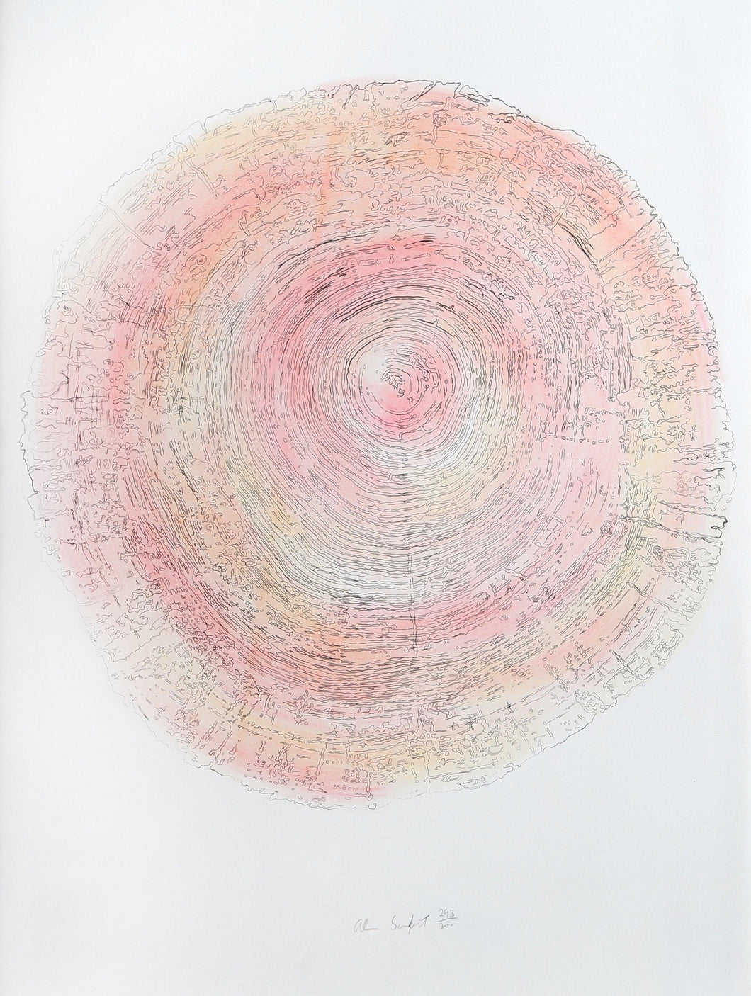 Tree Trunk Series - Pink II Lithograph | Alan Sonfist,{{product.type}}
