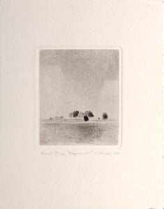 Trees in the Field Etching | Gunnar Norrman,{{product.type}}