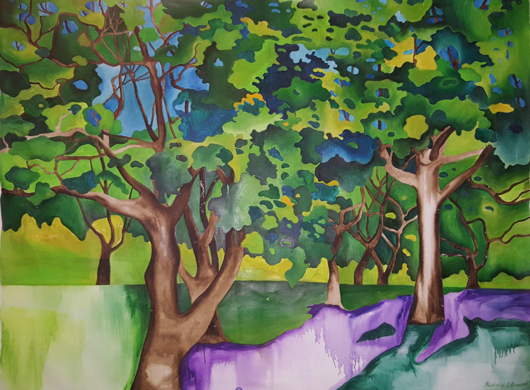 Trees Watercolor | Richard C. Karwoski,{{product.type}}