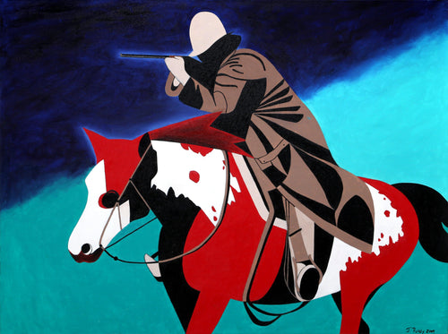 Trench Coat Cowboy Oil | Unknown Artist,{{product.type}}