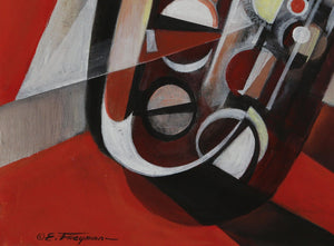 Trio in Red acrylic | Erik Freyman,{{product.type}}