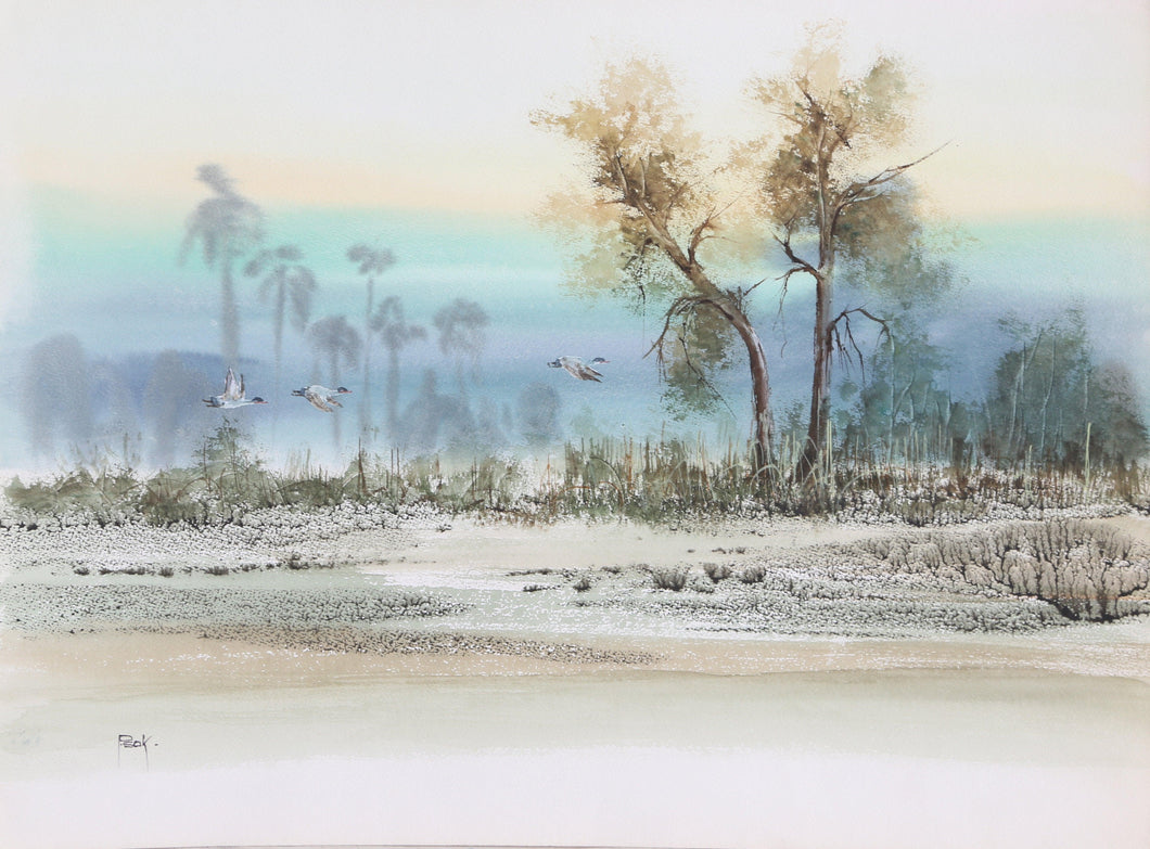 Tropical Island Watercolor | P. Sok,{{product.type}}