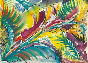 Tropical Plants Watercolor | Harold Wallerstein,{{product.type}}