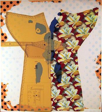 Tropical Shirt Form Screenprint | Unknown Artist,{{product.type}}