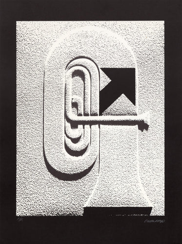 Trumpet Lithograph | Omar Rayo,{{product.type}}
