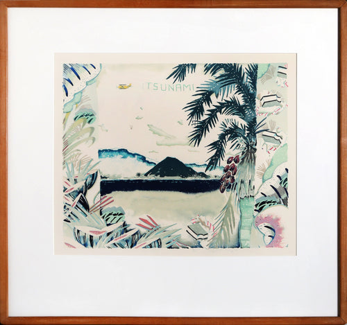 Tsunami Lithograph | Elizabeth Schippert,{{product.type}}