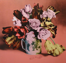 Tulips and Roses in Chinese Mug Set Screenprint | Francesco Scavullo,{{product.type}}