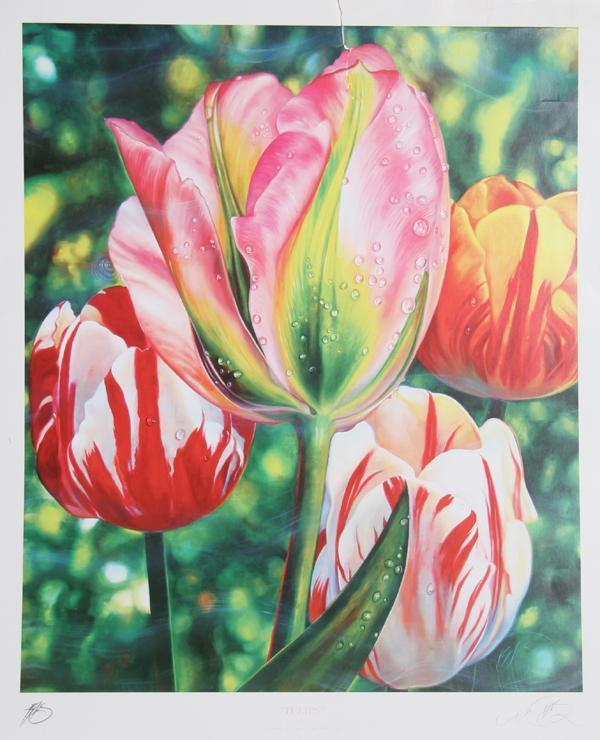 Tulips Poster | Brett-Livingstone Strong,{{product.type}}
