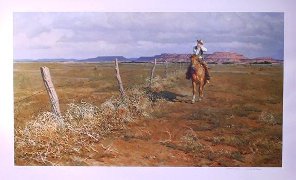 Tumbleweed Serenade Lithograph | Tom Lovell,{{product.type}}