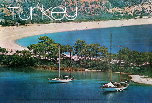 Turkey - Bay Near Fethiye Poster | Travel Poster,{{product.type}}