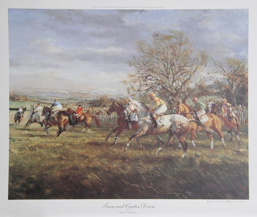 Turn and Canter Down Poster | Heather St. Clair Davis,{{product.type}}