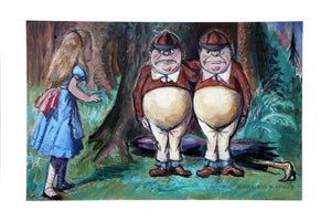 Tweedle Dee and Dum from Alice in Wonderland Series, Provincetown Mass. Digital | Jonathan Singer,{{product.type}}