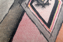 Twentieth Century Mask (Red) Crayon | Benjamin Benno,{{product.type}}