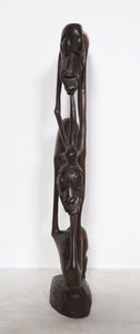 Two Animal Figures Playing Leapfrog Wood | African or Oceanic Objects,{{product.type}}