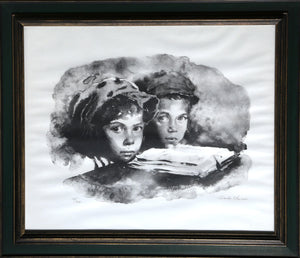 Two Boys Lithograph | Sandu Liberman,{{product.type}}