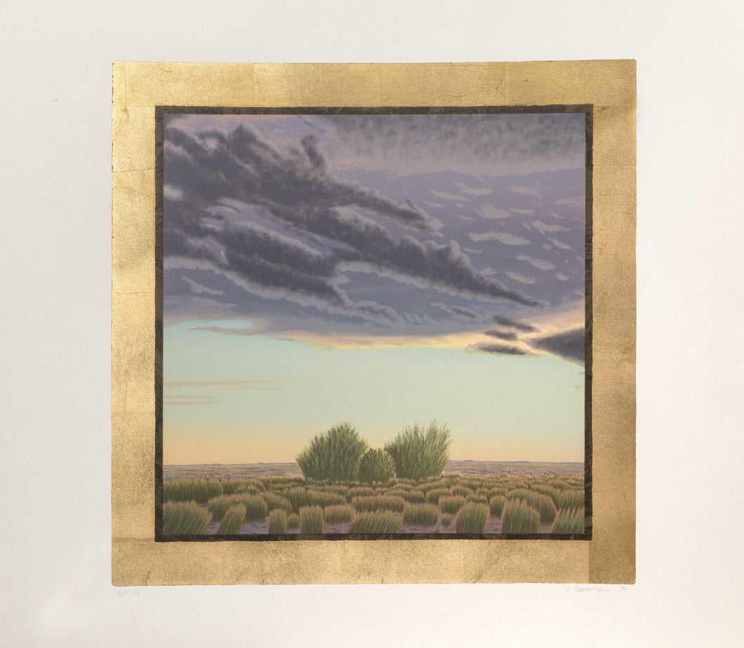 Two Bushes at Twilight Etching | John Beerman,{{product.type}}
