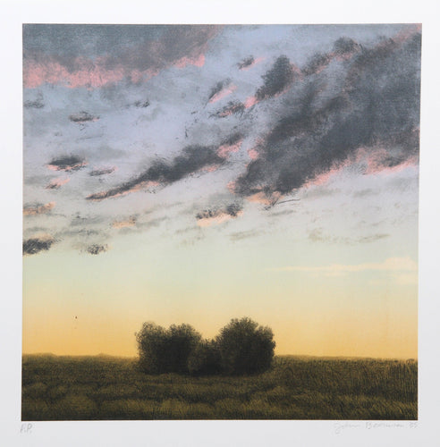 Two Bushes At Twilight Lithograph | John Beerman,{{product.type}}