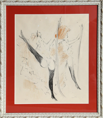 Two Cabaret Dancers Lithograph | Marcel Vertes,{{product.type}}