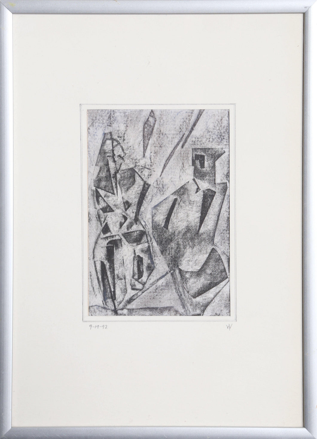 Two Cubist Figures Etching | Unknown Artist,{{product.type}}