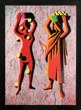 Two Cultures - Red Lithograph | Mark Kostabi,{{product.type}}