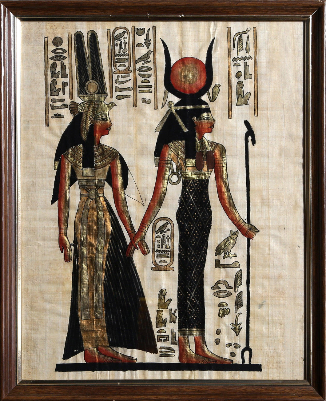 Two Egyptian Goddesses Acrylic | Unknown Artist,{{product.type}}