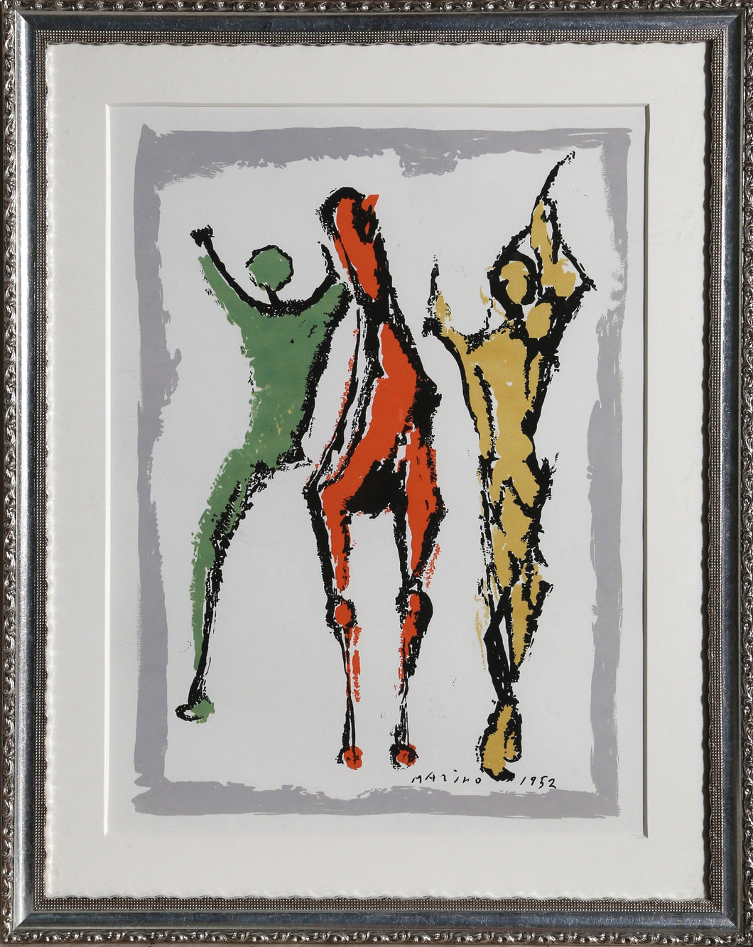 Two Figures and a Horse Poster | Marino Marini,{{product.type}}