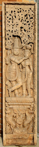 Two Figures Standing on Column Wood | Unknown, Thai,{{product.type}}