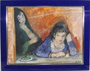 Two Girls in an Interior Gouache | Robert Philipp,{{product.type}}