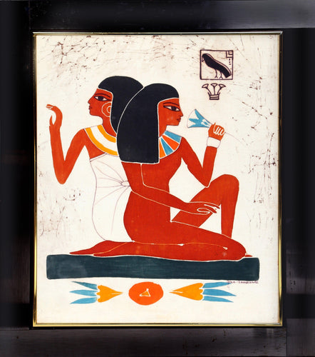 Two Goddesses with Horus Screenprint | Gina Lombardi Bratter,{{product.type}}