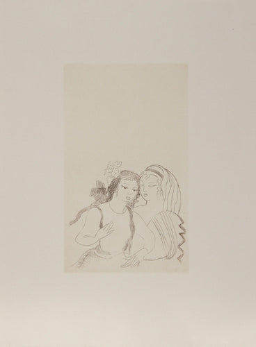 Two Gypsies Etching | Marie Laurencin,{{product.type}}