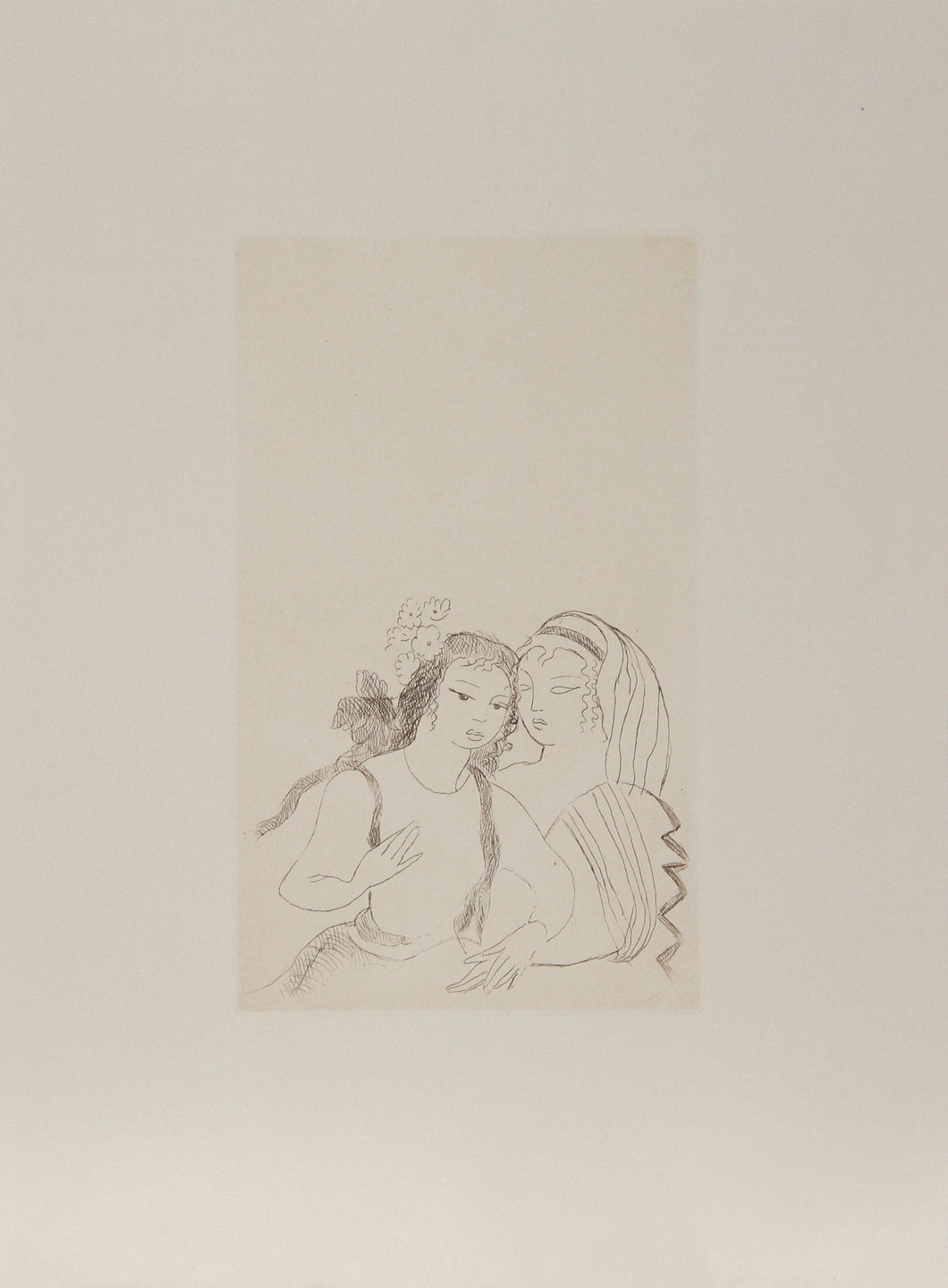 Two Gypsies Etching | Marie Laurencin,{{product.type}}