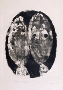 Two heads Etching | Ronald Jay Stein,{{product.type}}