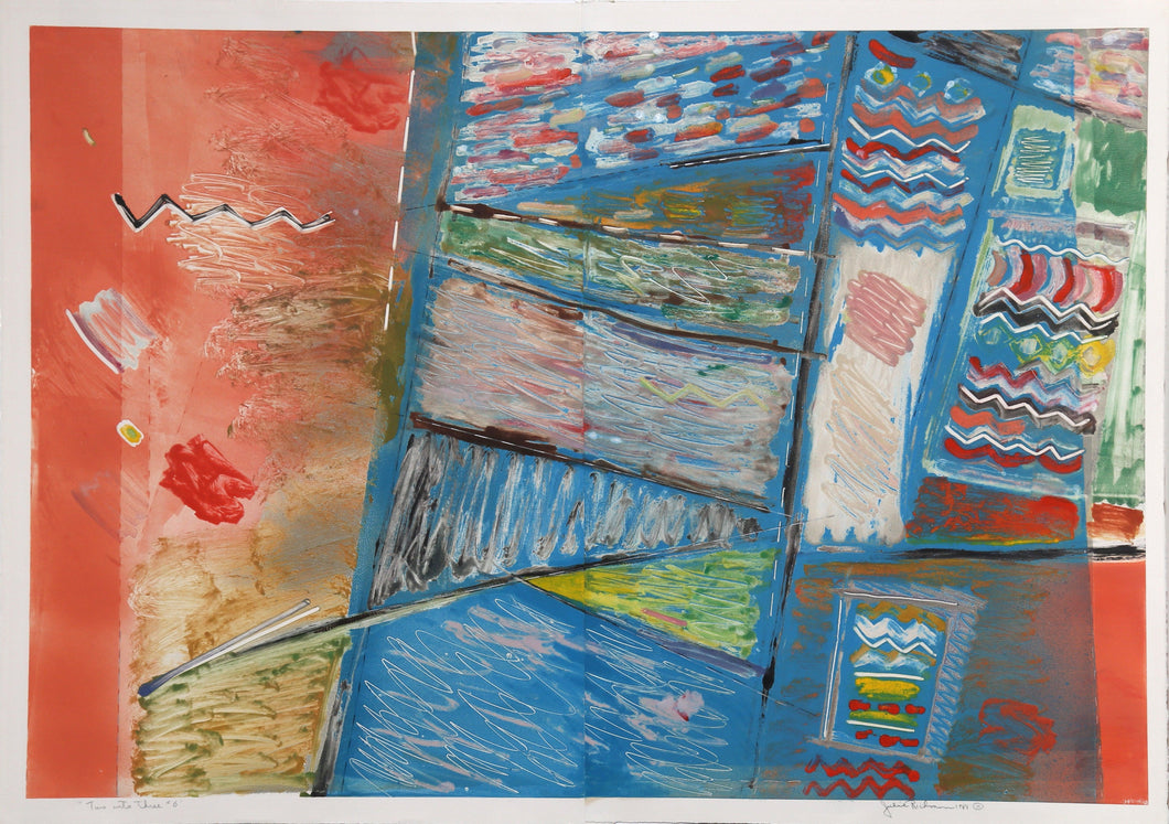 Two Into Three No. 6 Mixed Media | Julie Richman,{{product.type}}