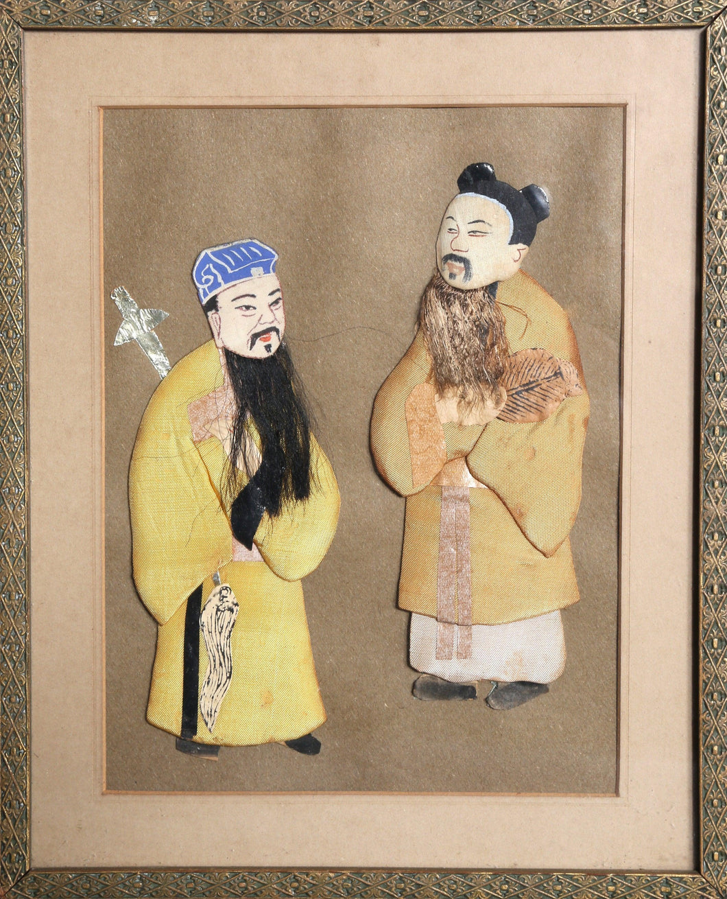 Two Men in Silk Robes Collage | Unknown, Japanese,{{product.type}}