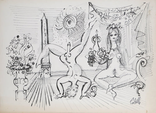 Two Nudes in Interior Ink | Charles Cobelle,{{product.type}}