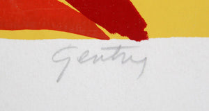 Two Red Figures Screenprint | Herbert Gentry,{{product.type}}