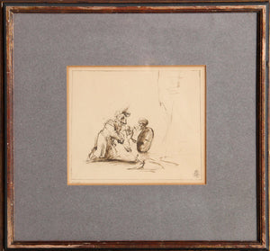 Two Soldiers Etching | Unknown Artist,{{product.type}}