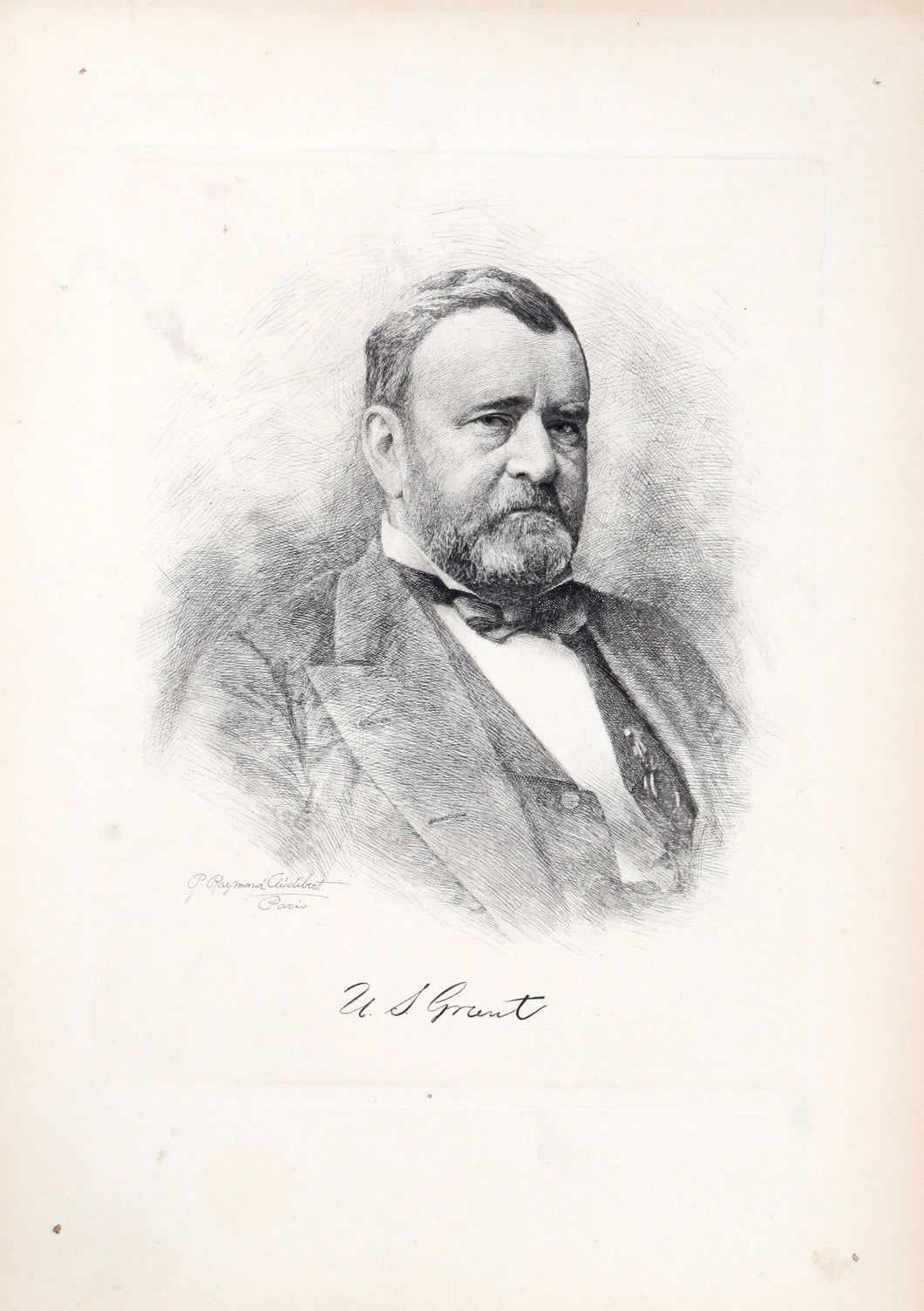 Ulysses S. Grant from The Presidents of the United States Etching | P. Raymond Audibert,{{product.type}}